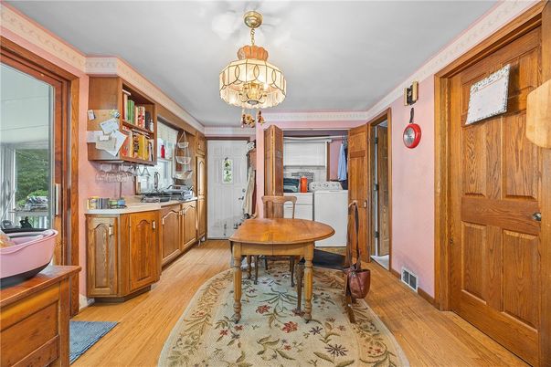 Chandelier, Interior, Kitchen, Wood Texture Flooring