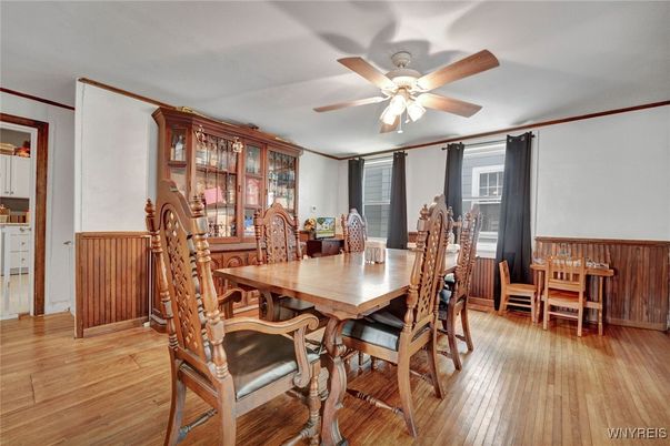 Dining room, Interior, Wood Texture Flooring