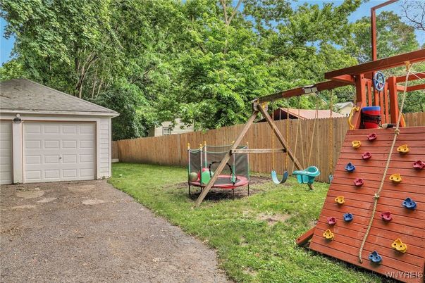 Backyard, Detached Garage, Exterior, Playground