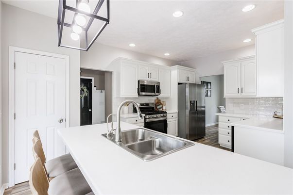 Interior, Kitchen, Recessed Lighting, Stainless Steel Appliances