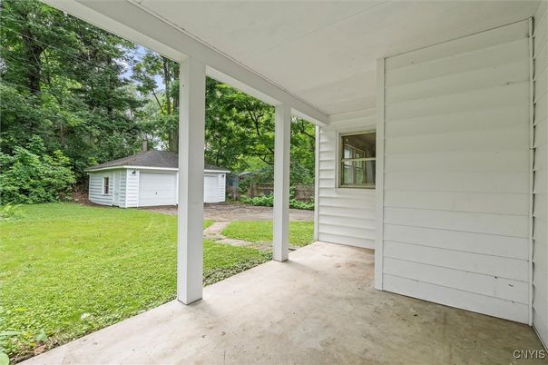 Backyard, Detached Garage, Exterior