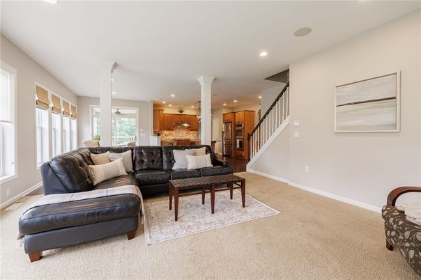 Interior, Kitchen, Living room, Recessed Lighting