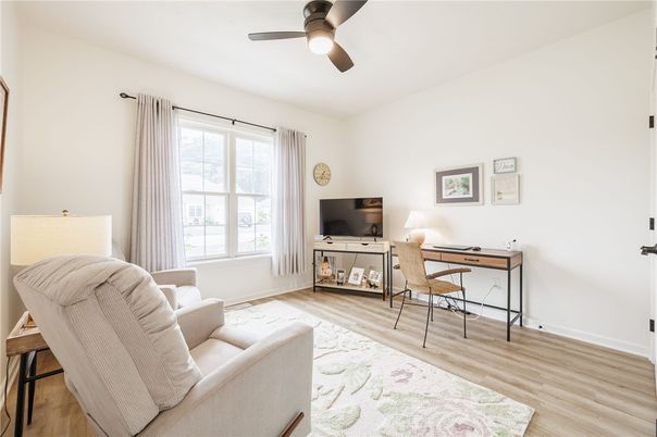 Home Office, Interior, Wood Texture Flooring
