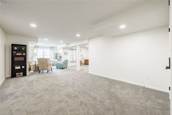 Interior, Living room, Recessed Lighting