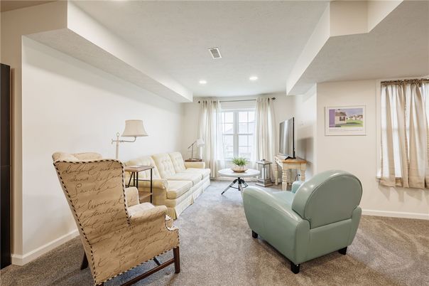 Interior, Living room, Recessed Lighting