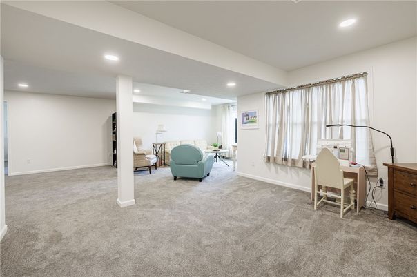 Home Office, Interior, Recessed Lighting