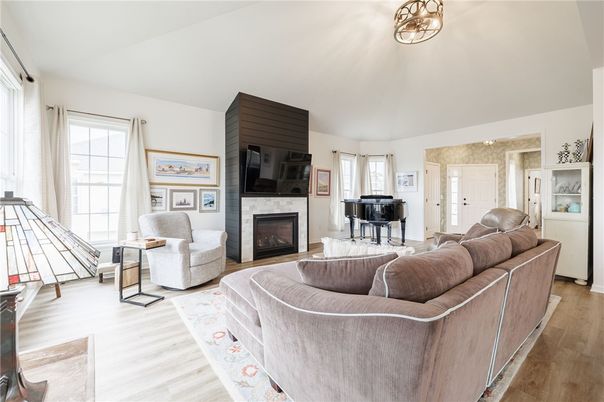 Fireplace, Interior, Living room, Piano, Wood Texture Flooring