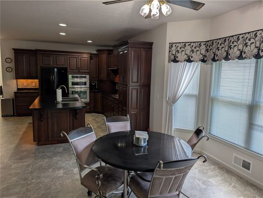 Dining room, Interior, Kitchen, Recessed Lighting, Stainless Steel Appliances