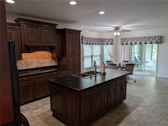 Dining room, Interior, Kitchen, Recessed Lighting