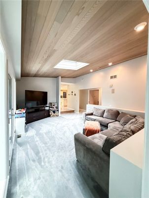 Interior, Living room, Recessed Lighting, Wooden Ceilings