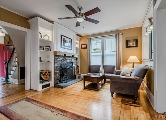 Fireplace, Interior, Living room, Water, Wood Texture Flooring