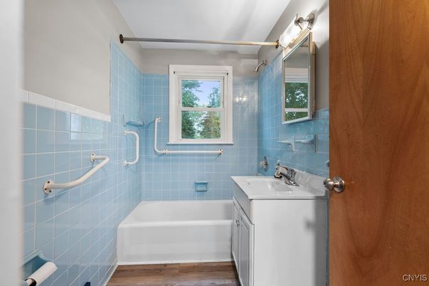 Bathroom, Interior, Wood Texture Flooring