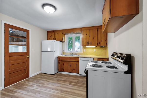 Interior, Kitchen, Wood Texture Flooring
