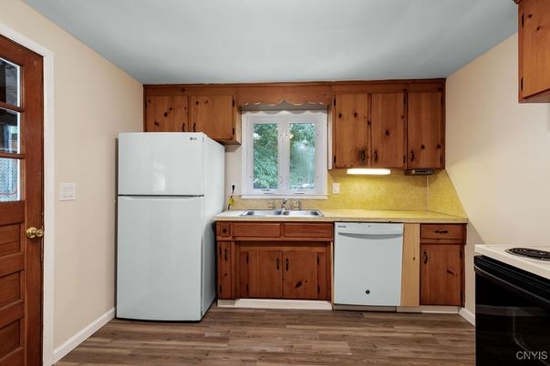 Interior, Kitchen, Wood Texture Flooring