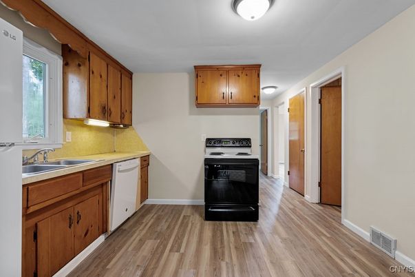 Interior, Kitchen, Wood Texture Flooring