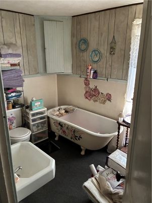 Bathroom, Free Standing Baths, Interior, Wooden Walls