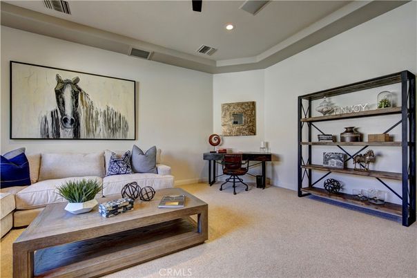 Home Office, Interior, Living room, Recessed Lighting