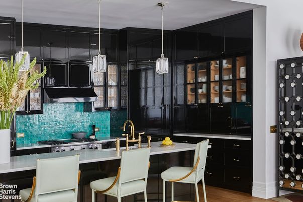 Interior, Kitchen, Pendant Lights, Wood Texture Flooring