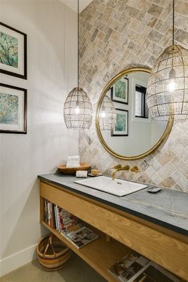 Bathroom, Interior, Pendant Lights