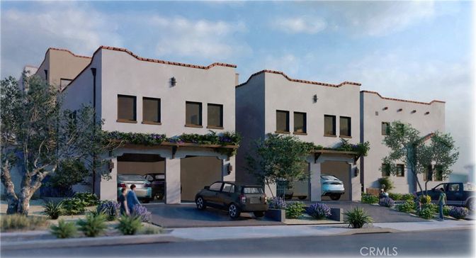 Attached, Exterior, Facade, Spanish Mediterranean