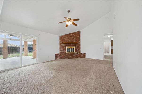 Empty room, Fireplace, Interior, Stone Walls