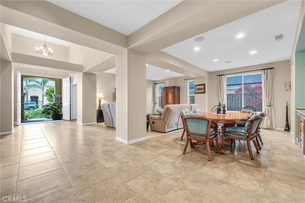Chandelier, Dining room, Interior, Living room, Recessed Lighting