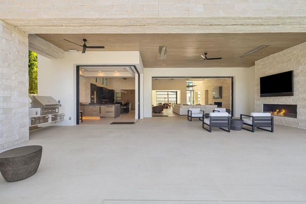 Exterior, Fireplace, Interior, Living room, Stone Walls