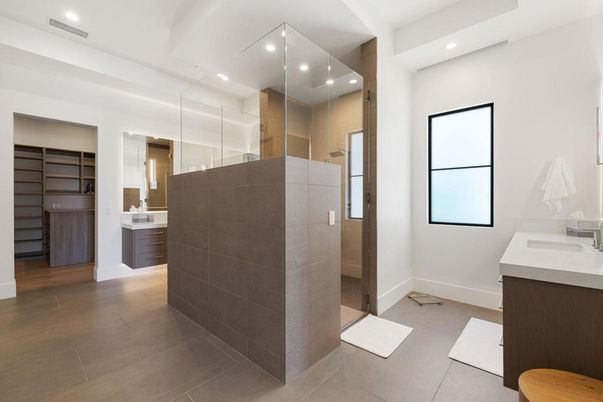 Bathroom, Dual Sink Vanities, Interior, Recessed Lighting