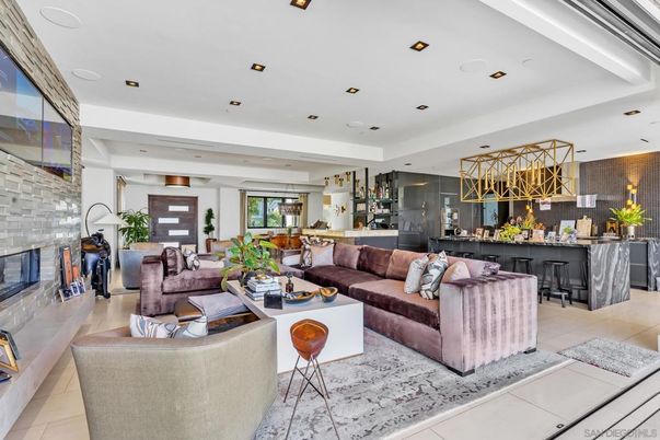 Interior, Living room, Recessed Lighting