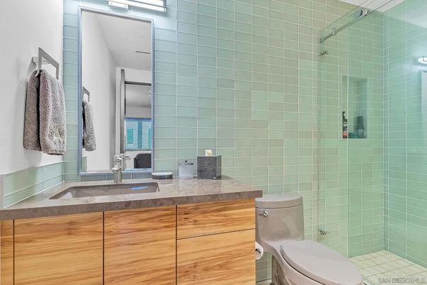 Bathroom, Glass Shower, Interior