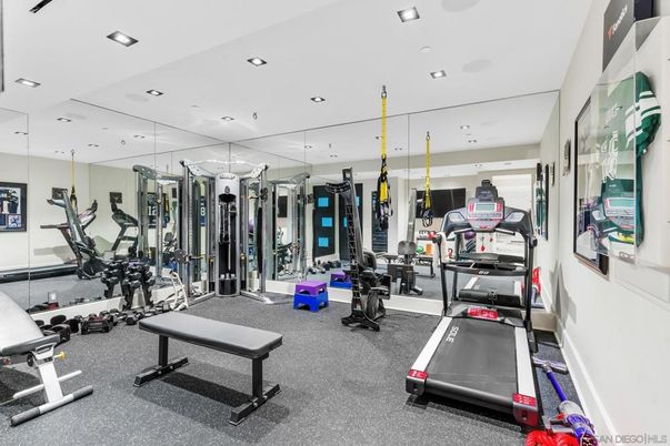 Fitness Equipment, Interior, Recessed Lighting