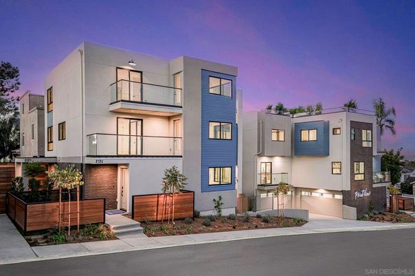 Attached, Exterior, Facade, Modern