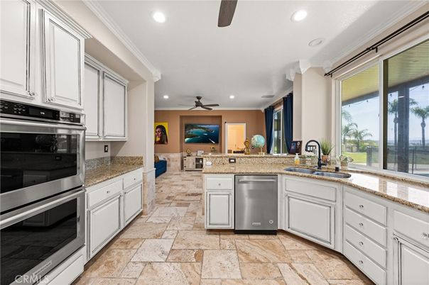 Interior, Kitchen, Recessed Lighting, Stainless Steel Appliances