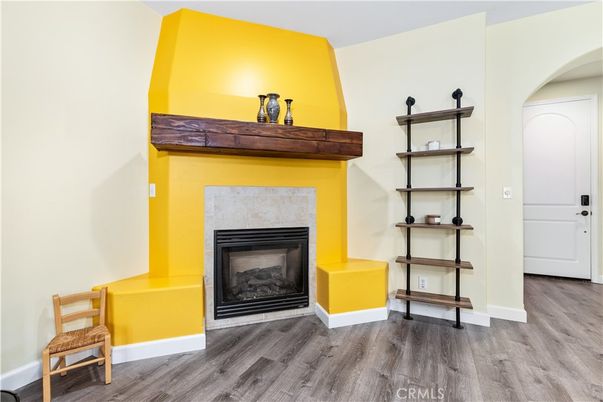 Fireplace, Interior, Wood Texture Flooring