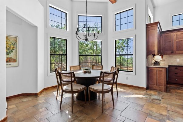 Chandelier, Dining room, Interior, Pendant Lights