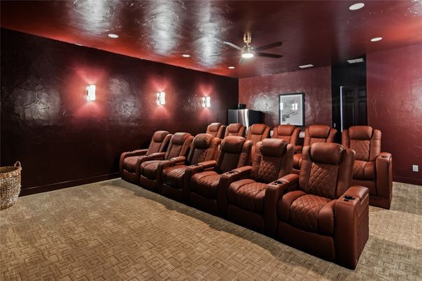 Home Theatre Room, Interior, Recessed Lighting, Theatre Room