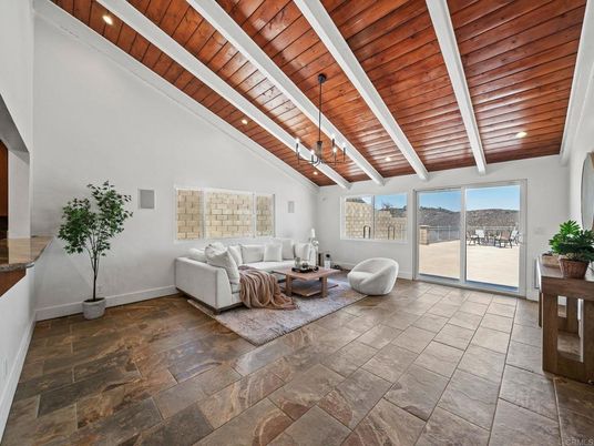 Interior, Living room, Recessed Lighting, Wooden Ceilings
