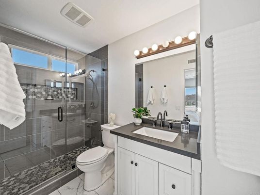 Bathroom, Glass Shower, Interior
