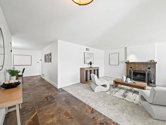 Fireplace, Interior, Living room, Recessed Lighting