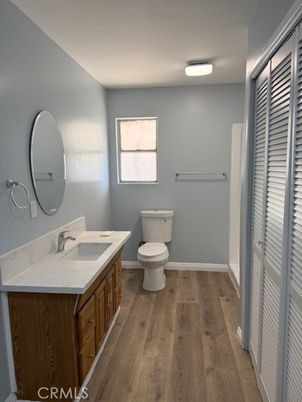 Bathroom, Dual Sink Vanities, Interior, Wood Texture Flooring