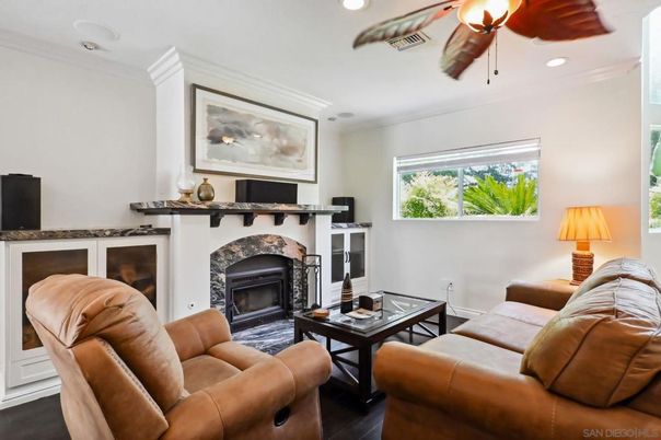Fireplace, Interior, Living room, Recessed Lighting