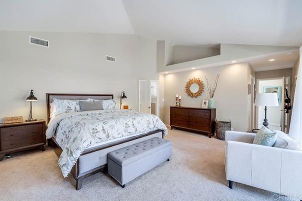 Bedroom, Interior, Recessed Lighting