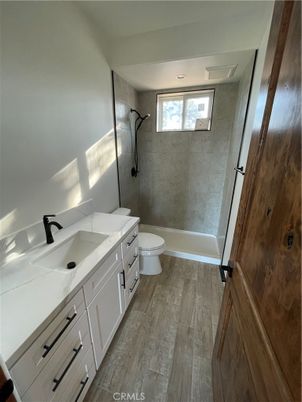 Bathroom, Dual Sink Vanities, Interior, Wood Texture Flooring