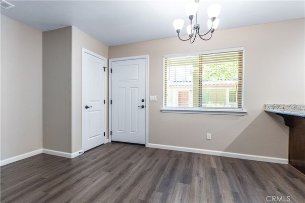 Chandelier, Empty room, Interior, Wood Texture Flooring