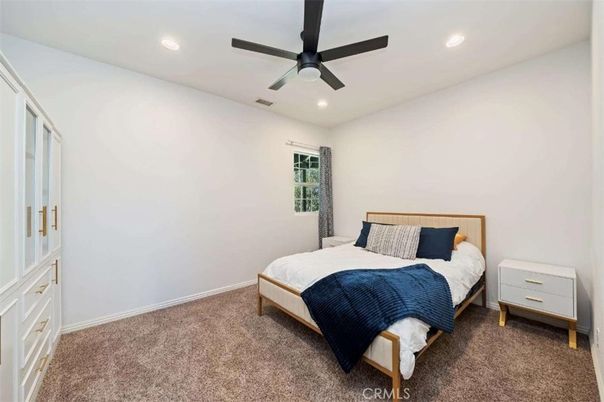 Bedroom, Interior, Recessed Lighting
