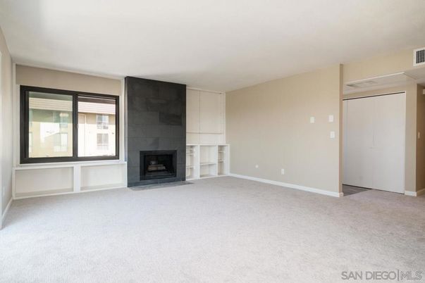 Empty room, Fireplace, Interior