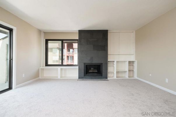 Empty room, Fireplace, Interior