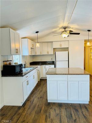 Interior, Kitchen, Pendant Lights, Wood Texture Flooring