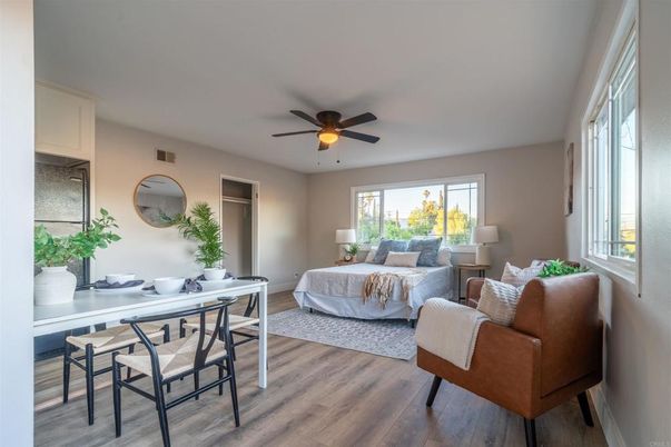 Bedroom, Dining room, Interior, Wood Texture Flooring