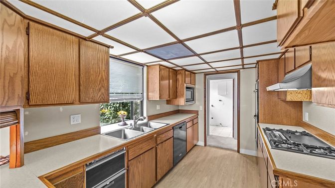 Interior, Kitchen, Wood Texture Flooring